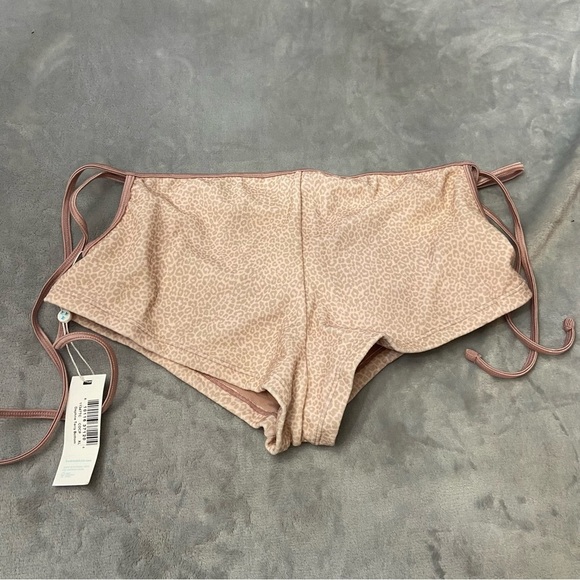 New! Frankie’s Bikinis Daphne Terry Cheeky Boy Short Coco Cheetah 10739 - Picture 11 of 12